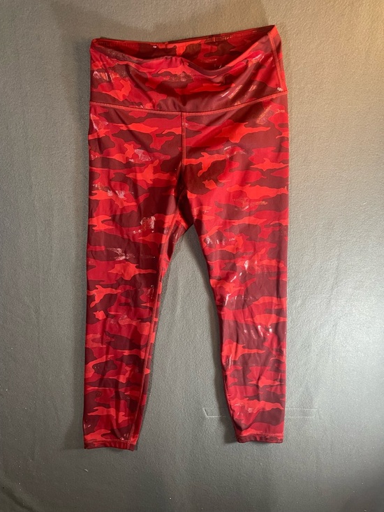 Athleta Pants - Athleta Red Camouflage High-Rise Leggings